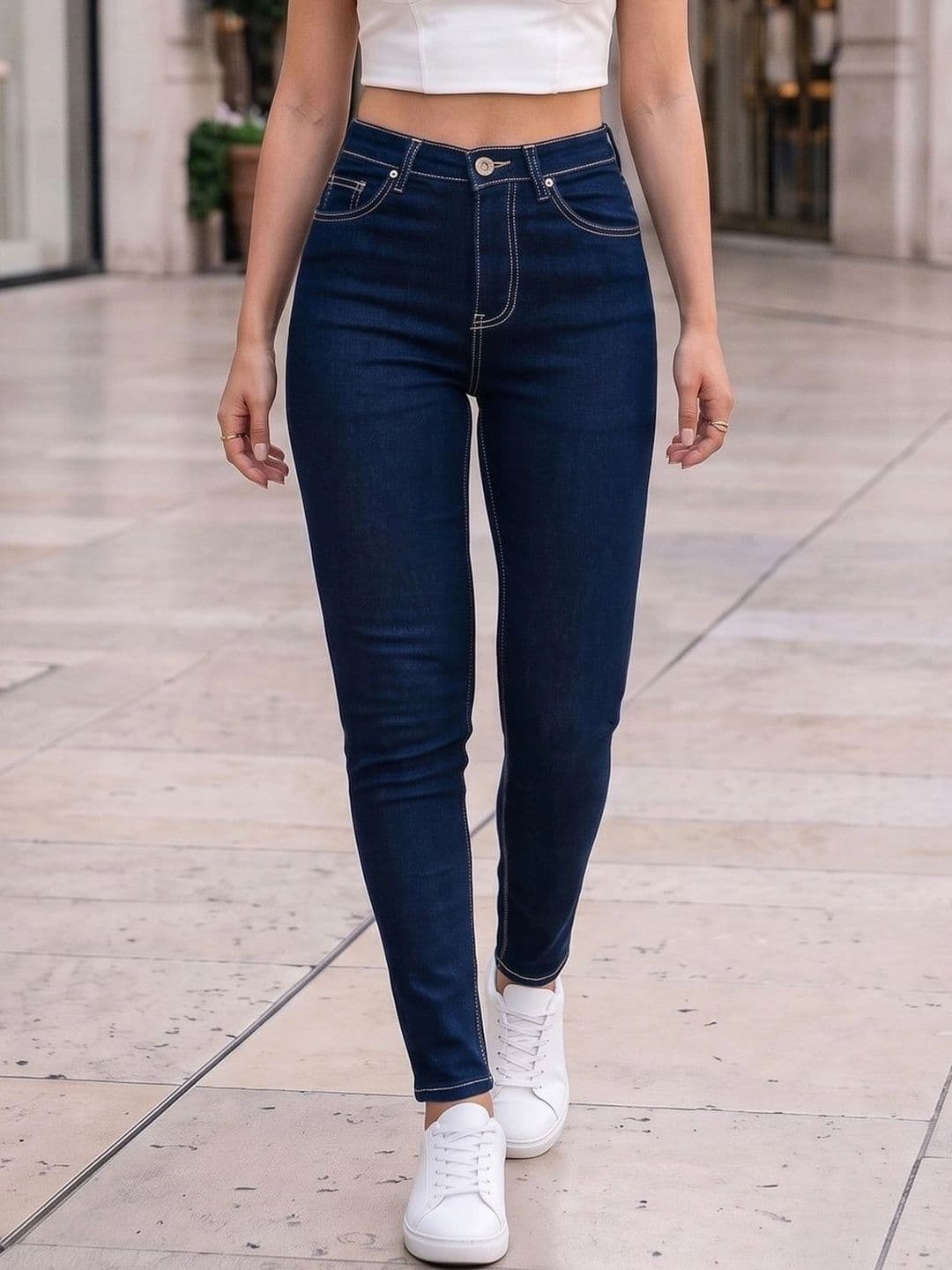 Style Quotient Women Classic Slim Fit High-Rise Stretchable Jeans - view 1
