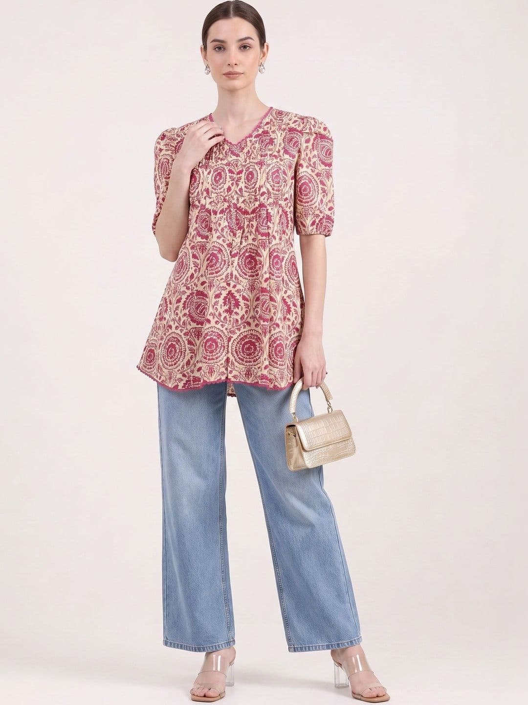 COTTON CULTURE Women Ethnic Motifs Printed Indie Prints Kurta - view 1