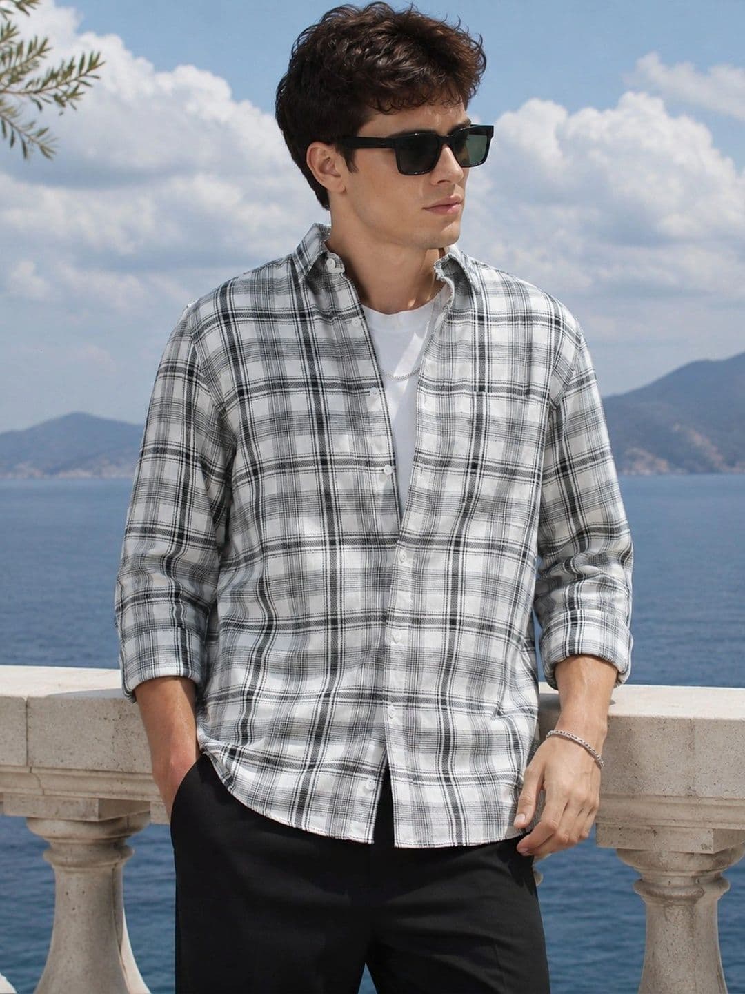 Maniac Men Comfort Checked Casual Shirt - view 1