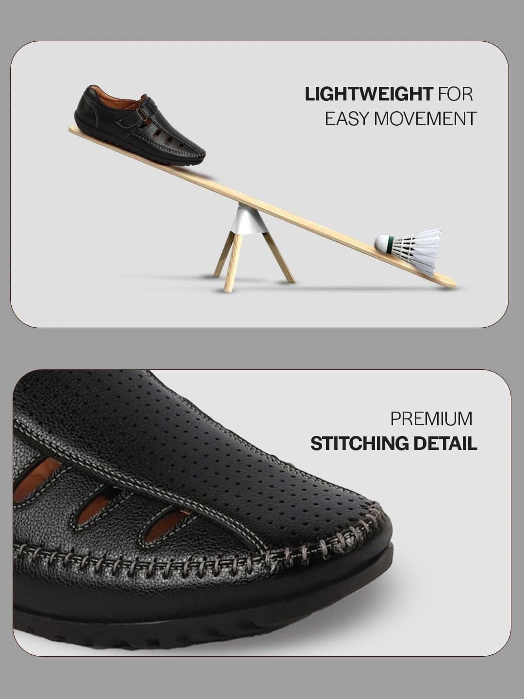 FAUSTO Men PU Shoe-Style Sandals thumbnail 6