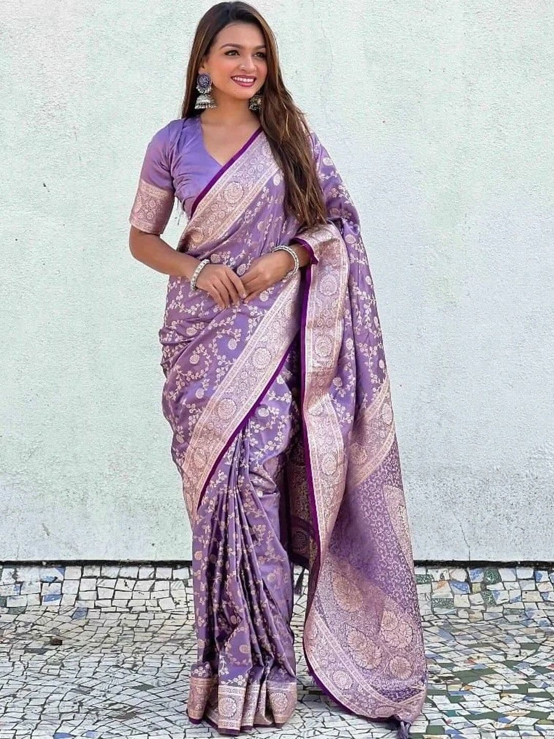 revika Woven Design Zari Art Silk Designer Kanjeevaram Saree - view 1