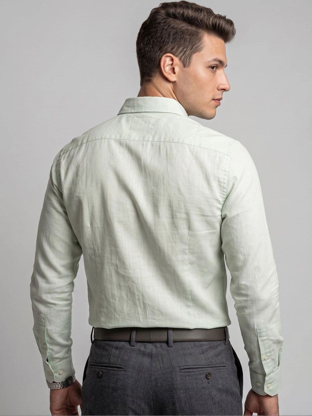U.S. PITCHERS Men Modern Slim Fit Formal Shirt thumbnail 3