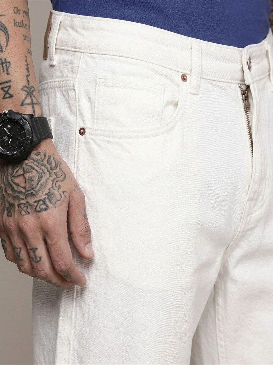 PINKLIT Men Straight Fit Mid-Rise Jeans thumbnail 5