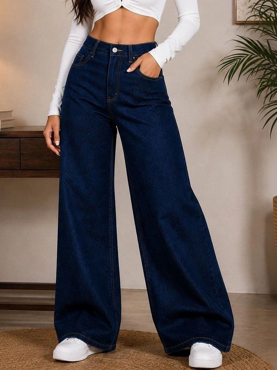 DENIMLOOK Women Flared High-Rise Jeans - view 1