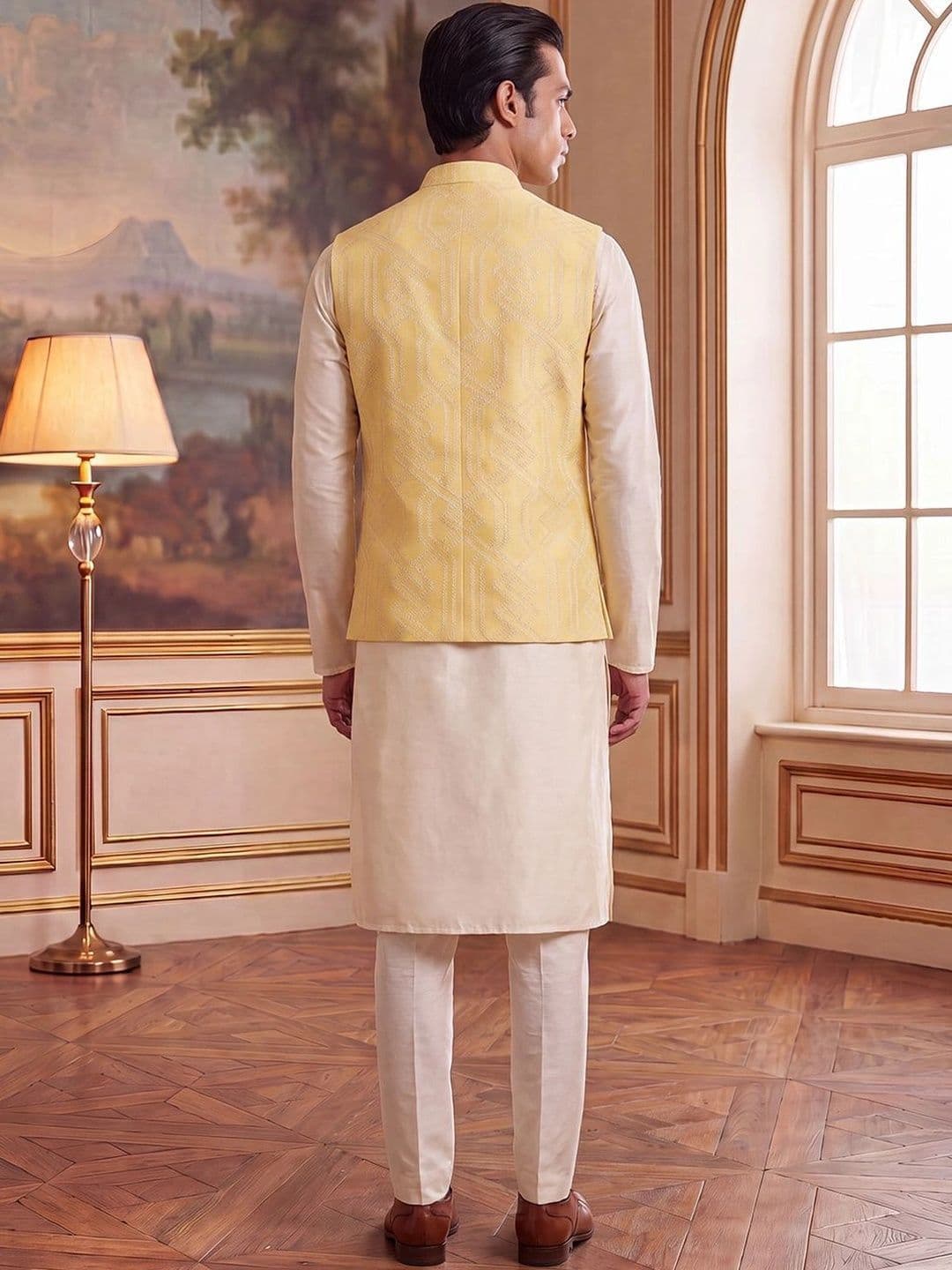 House of Pataudi Jacquard Woven Design Koti thumbnail 3