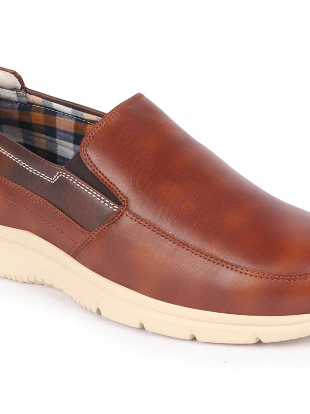 FAUSTO Men Leather Formal Slip-On Shoes thumbnail 2