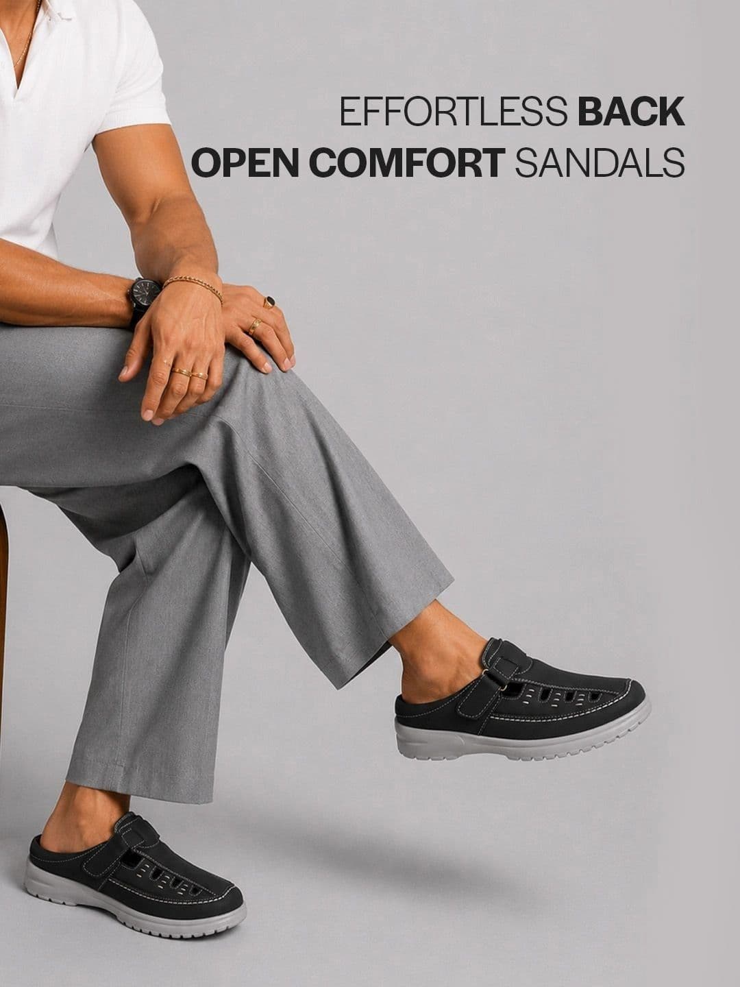 FAUSTO Men PU Shoe-Style Sandals thumbnail 5