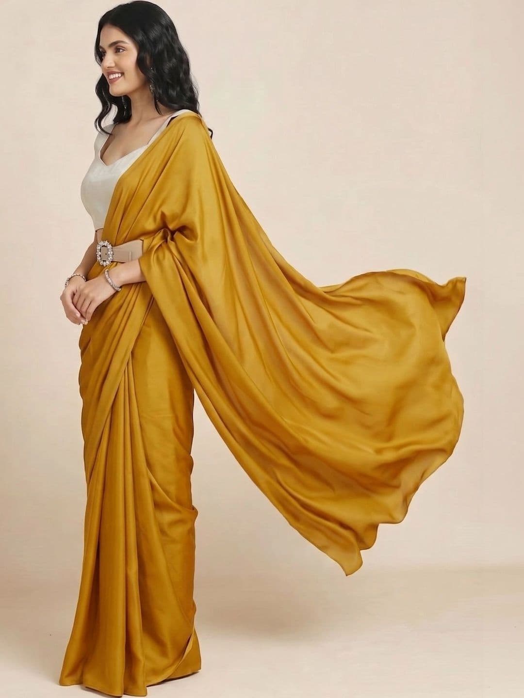 Durga Enterprises Colourblocked Saree thumbnail 3