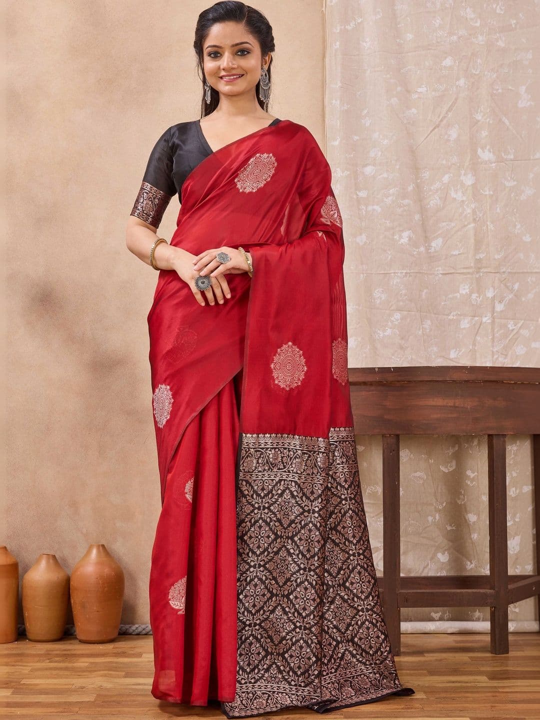 Moda Rapido Zari Art Silk Saree - view 1