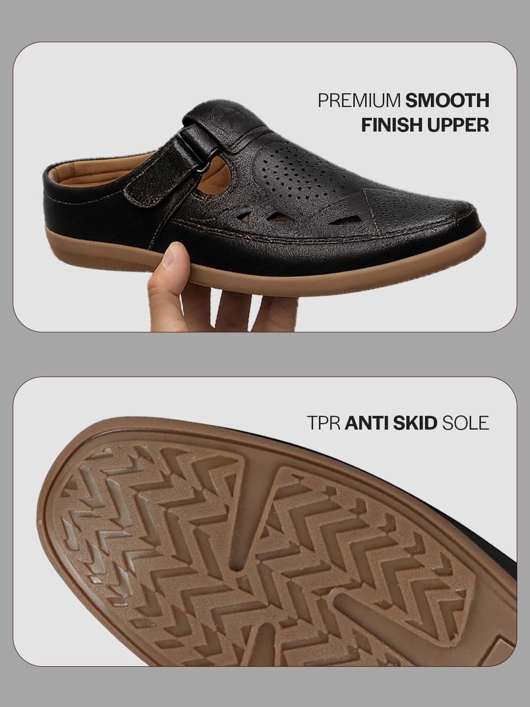 FAUSTO Men Breathable Shoe-Style Sandals thumbnail 4