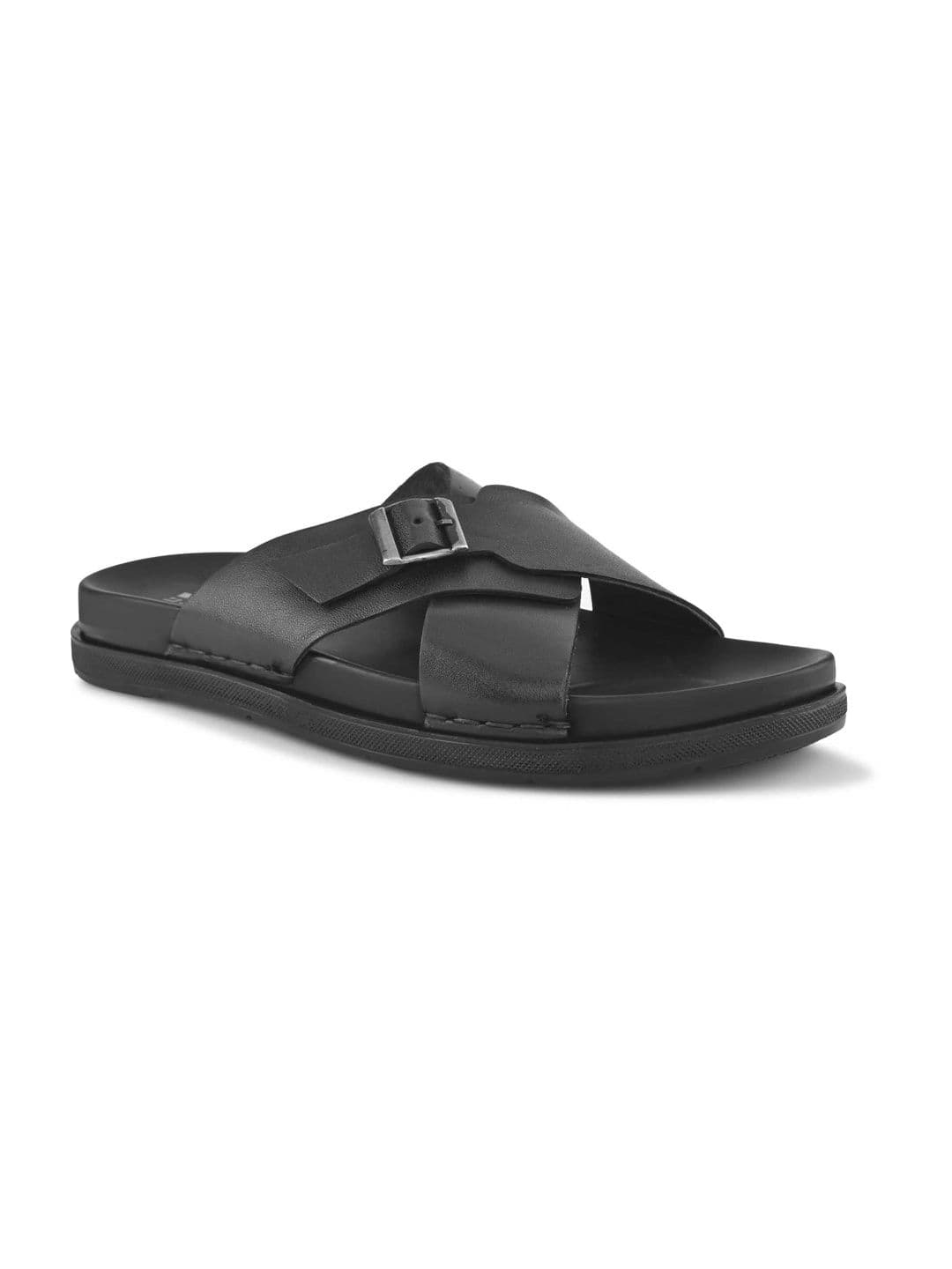 HERE&NOW Men Leather Comfort Sandals thumbnail 4