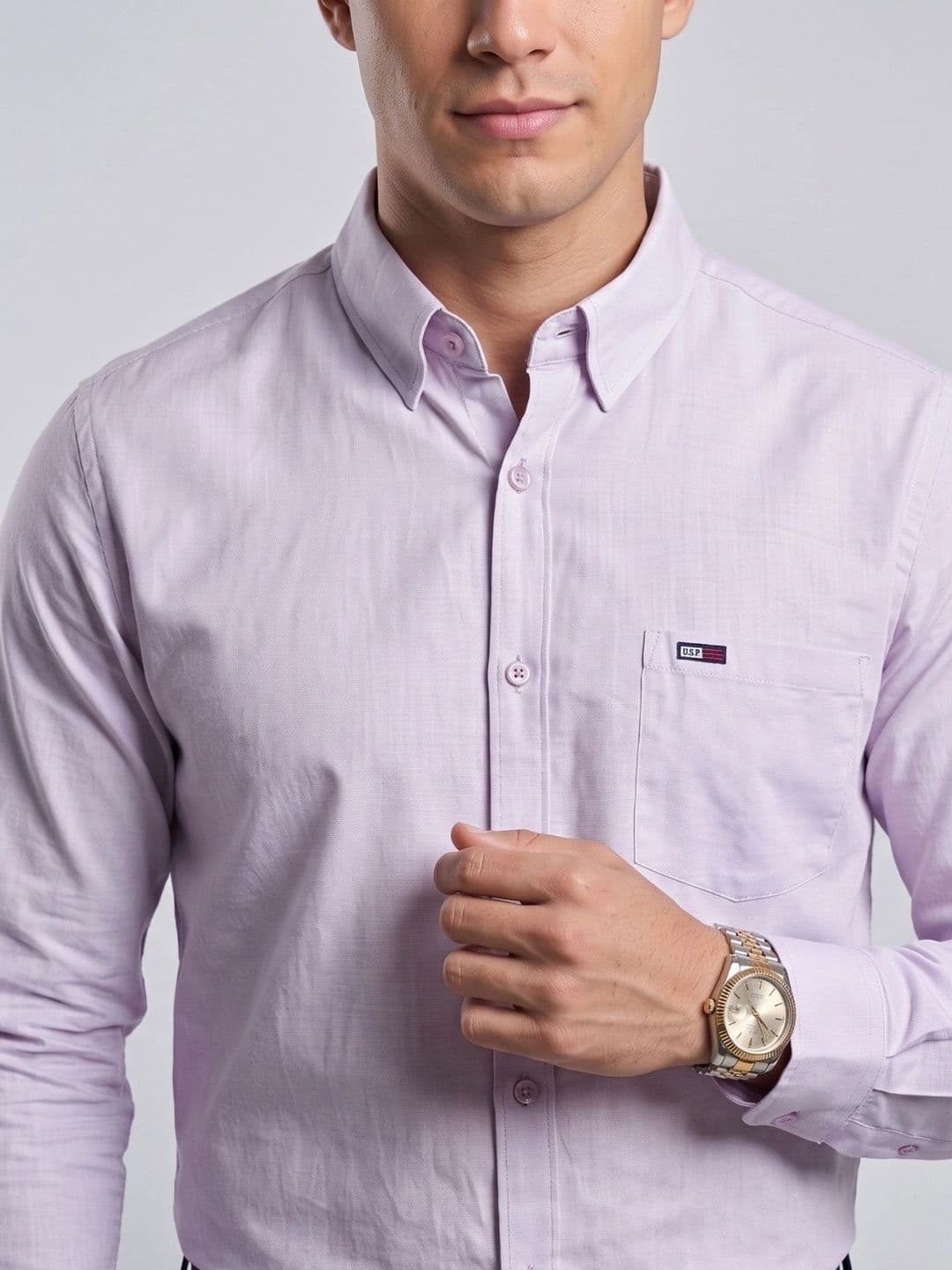 U.S. PITCHERS Men Modern Slim Fit Casual Shirt thumbnail 7