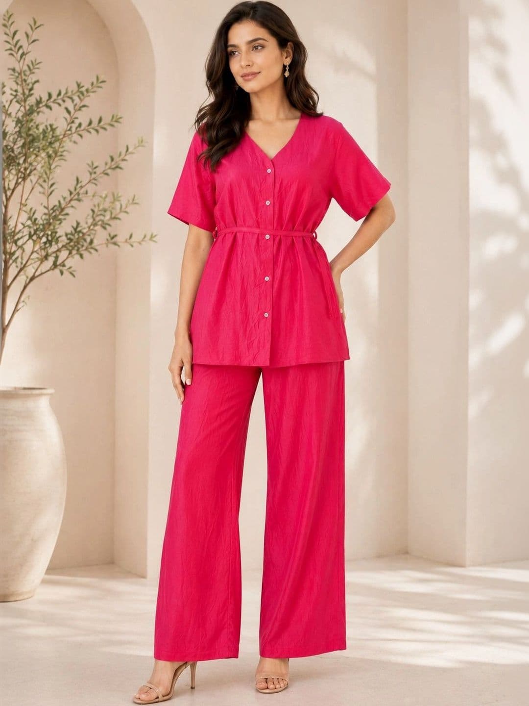 KALINI Women Regular Kurta with Trousers - view 1