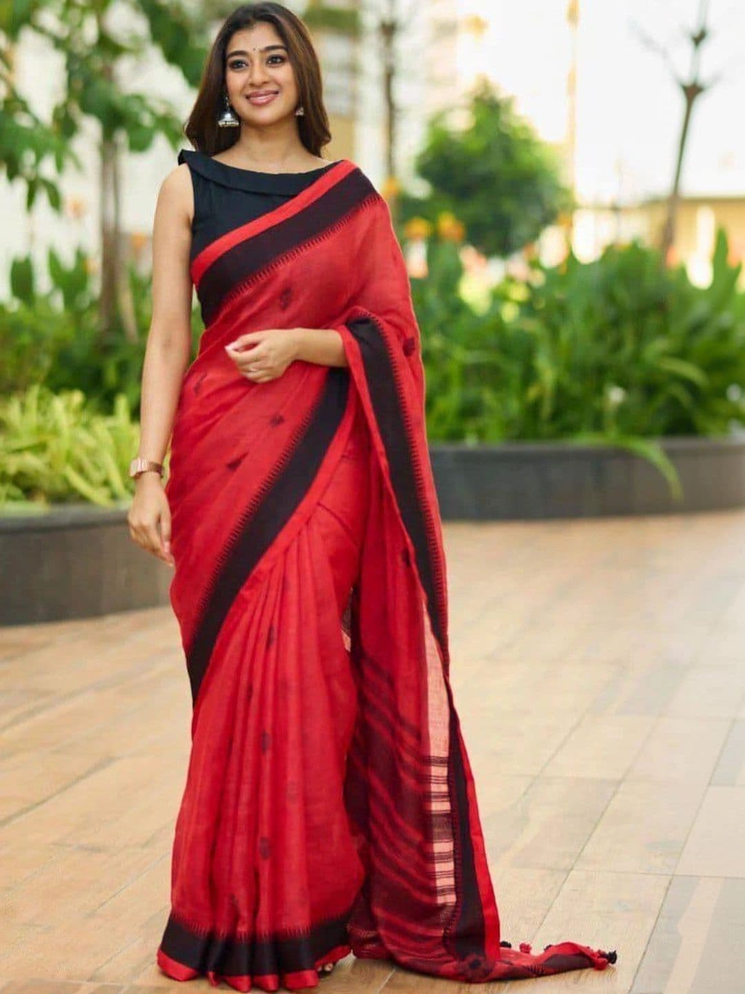 revika Woven Design Zari Art Silk Designer Kanjeevaram Saree - view 1