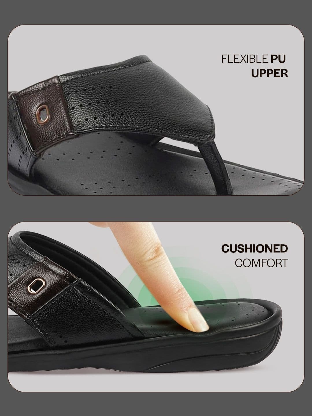 FAUSTO Men PU Comfort Sandals thumbnail 7