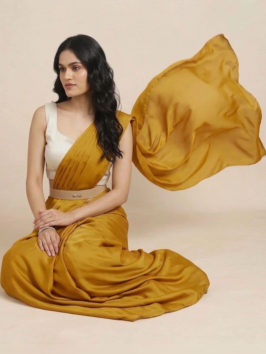 Durga Enterprises Colourblocked Saree thumbnail 4
