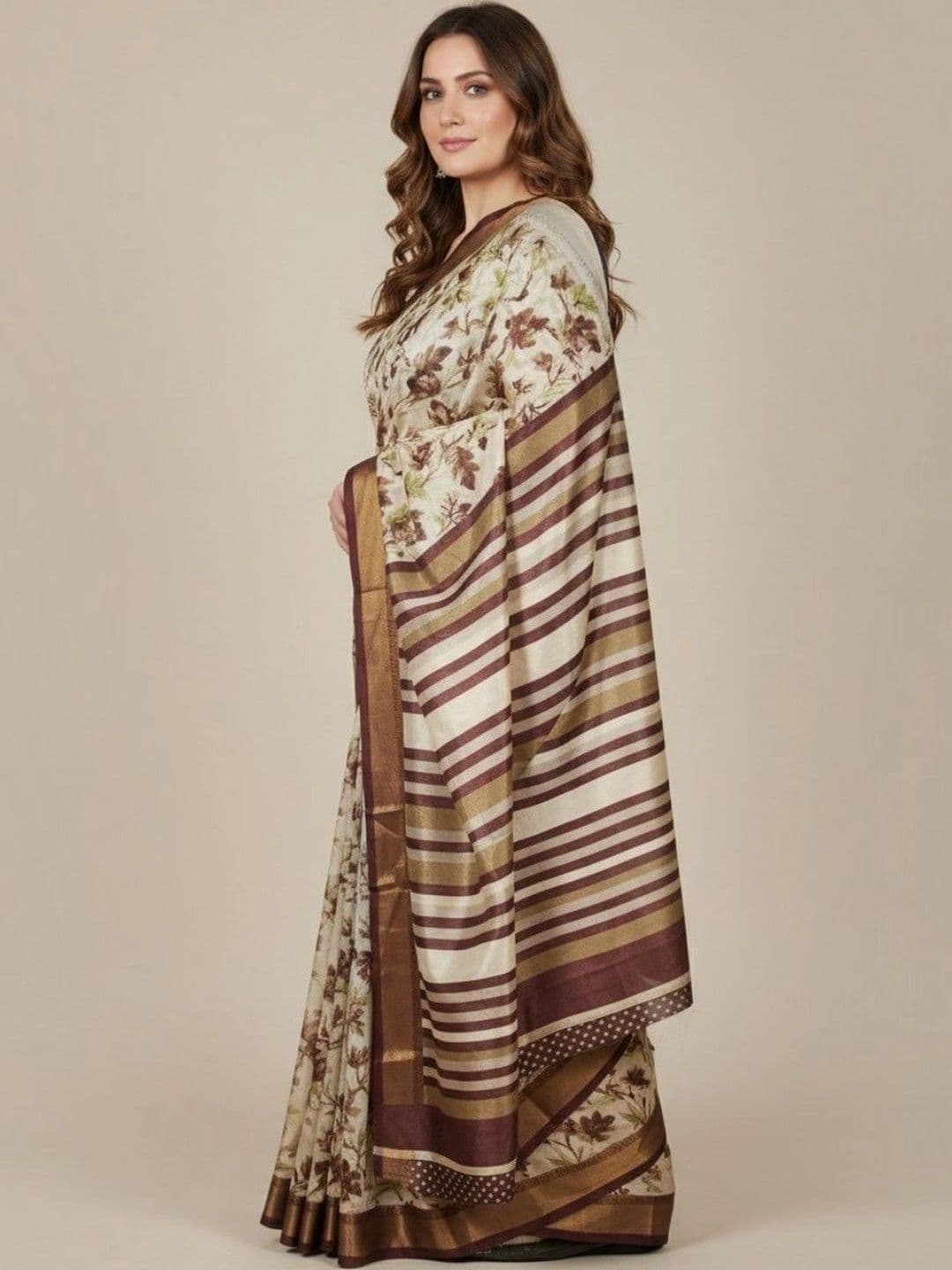 HAEMBY Ethnic Motifs Art Silk Saree thumbnail 4