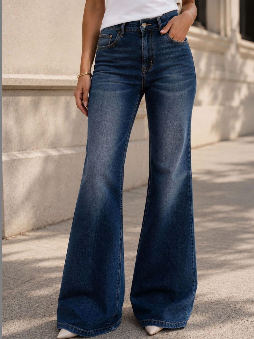 Encrypt Women Bootcut Mid-Rise Jeans - view 1