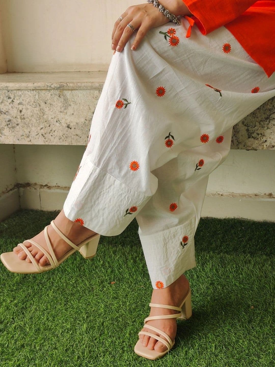 SUNDAR BAI Women Ethnic Motifs Regular Kurta with Patiala thumbnail 5