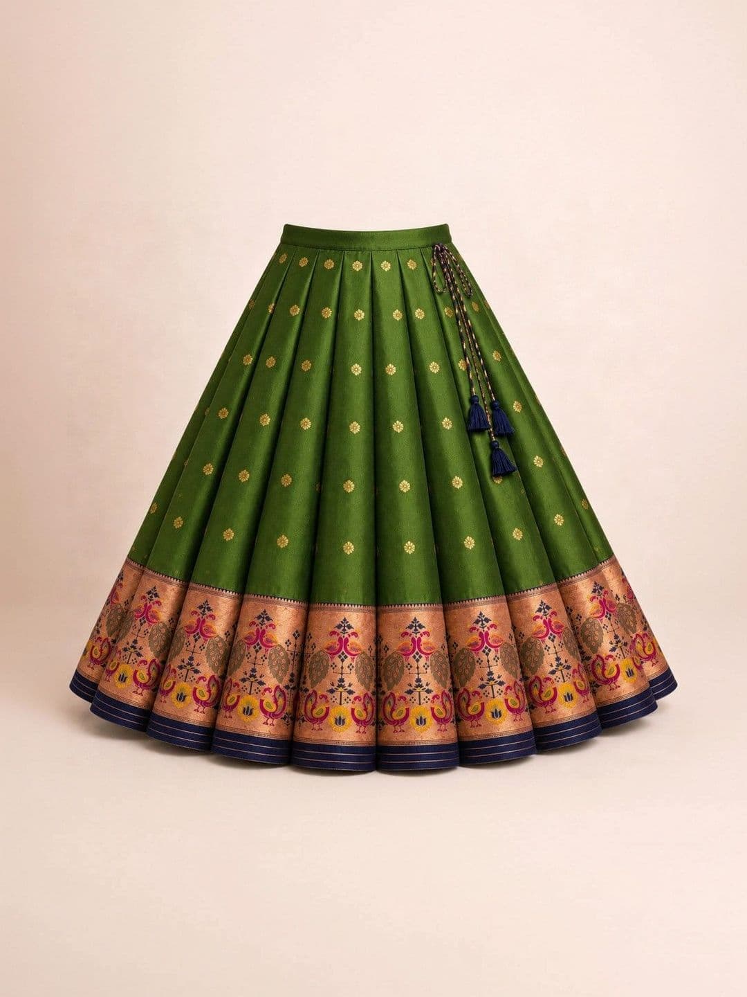 amzira Girls Embroidered Thread Work Ready to Wear Lehenga & thumbnail 5