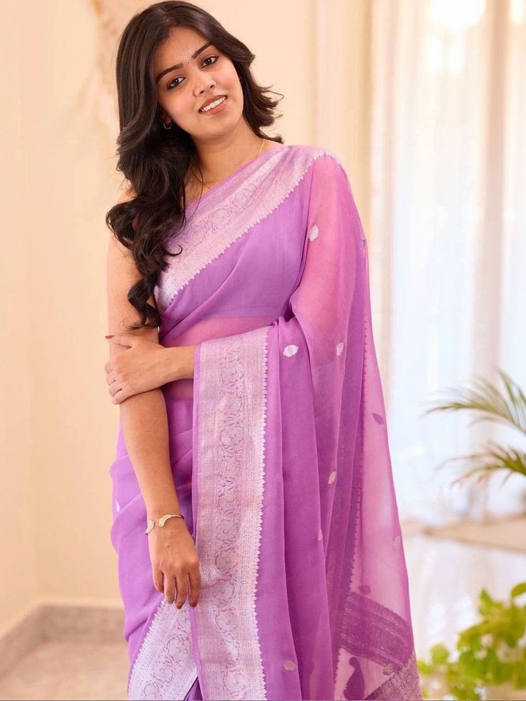 revika Woven Design Zari Art Silk Designer Kanjeevaram Saree thumbnail 2