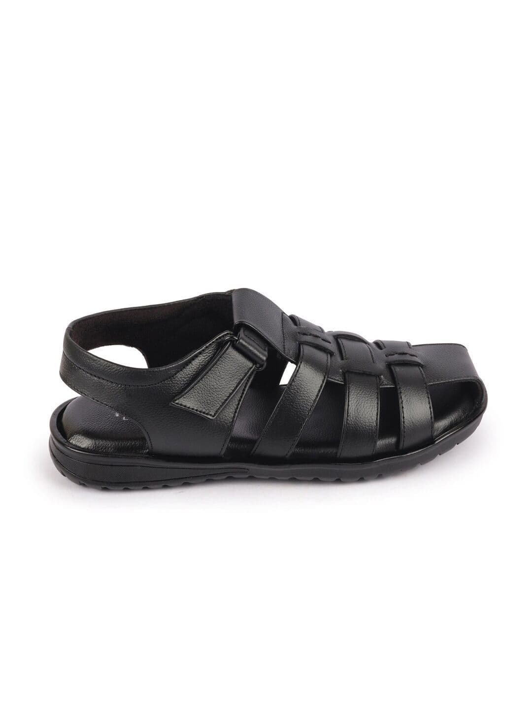 FAUSTO Men Textured Leather Fisherman Sandals thumbnail 6