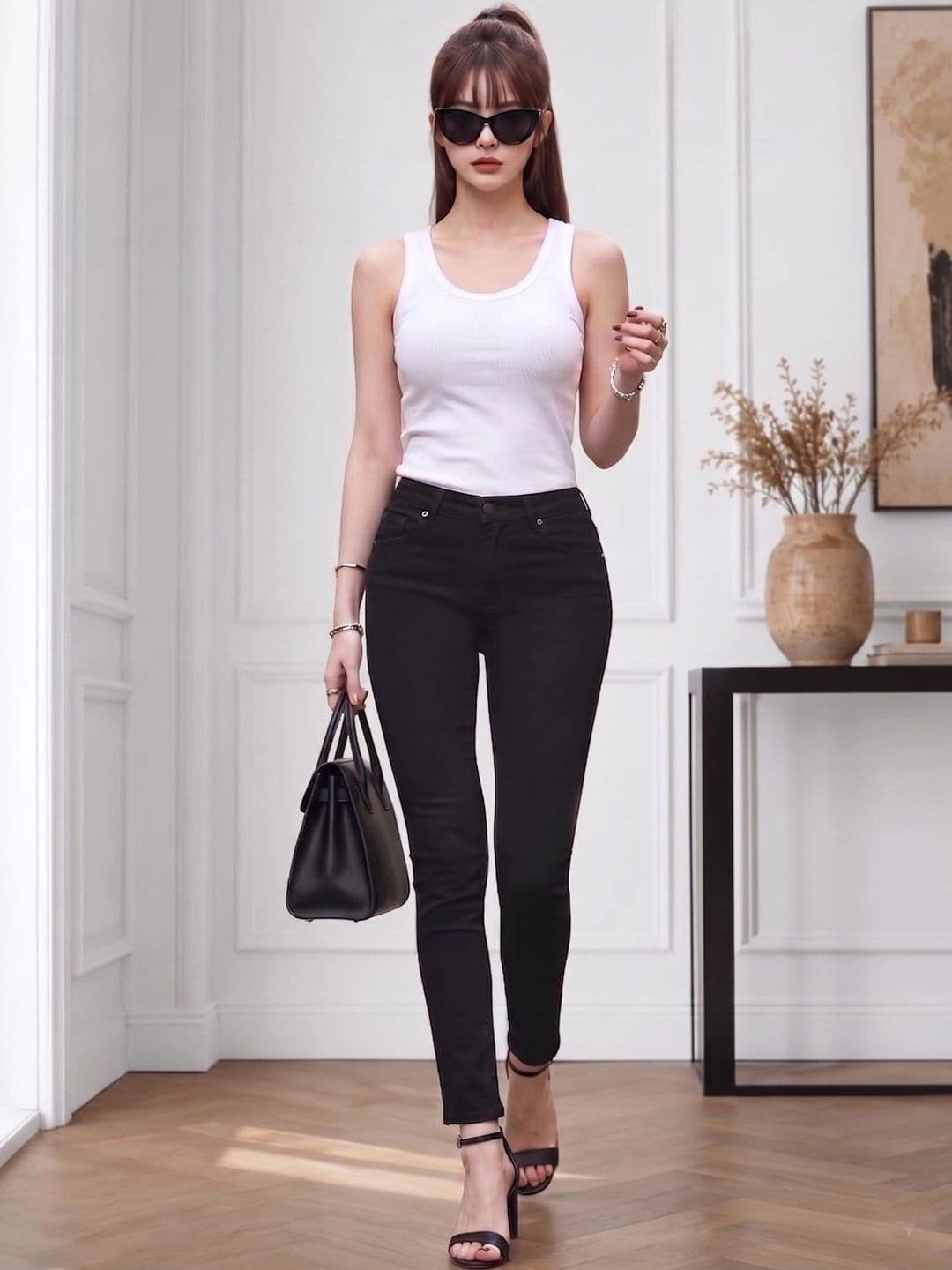 Style Quotient Women Classic Slim Fit High-Rise Stretchable Jeans thumbnail 2