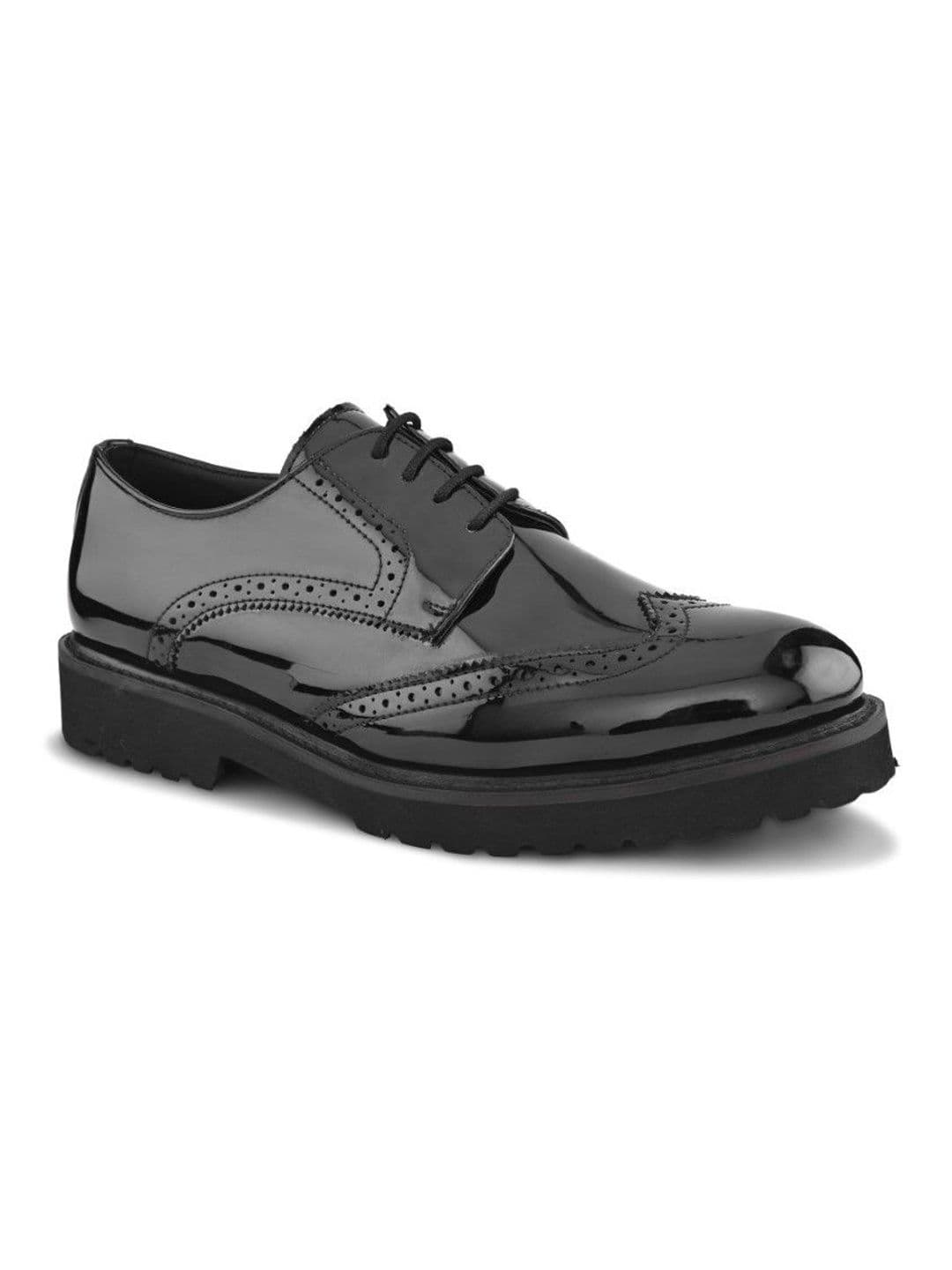 House of Pataudi Men Leather Formal Brogues thumbnail 5