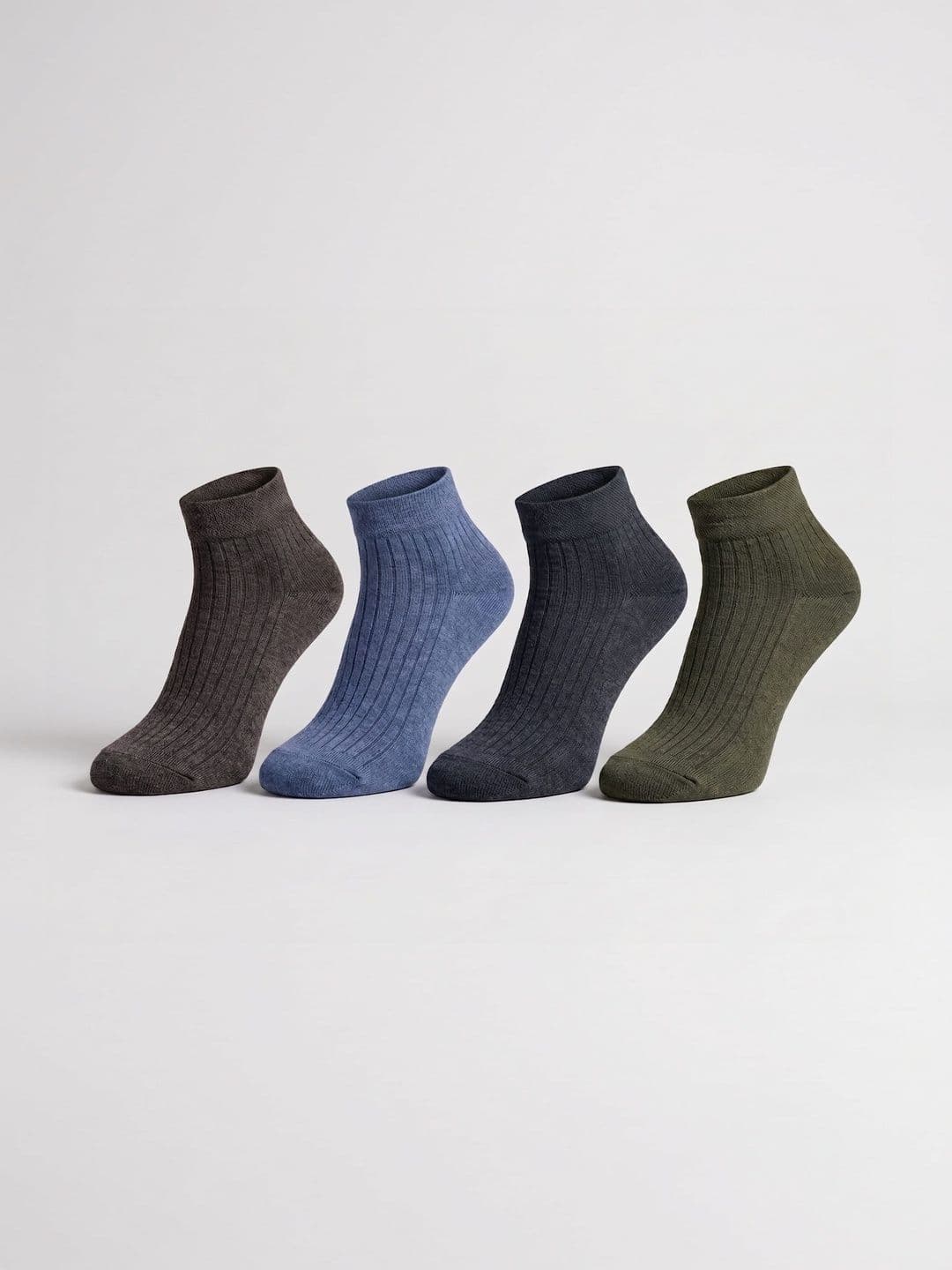 SZN Unisex Pack of 4 Cotton Assorted Patterned Ankle Length Socks - view 1