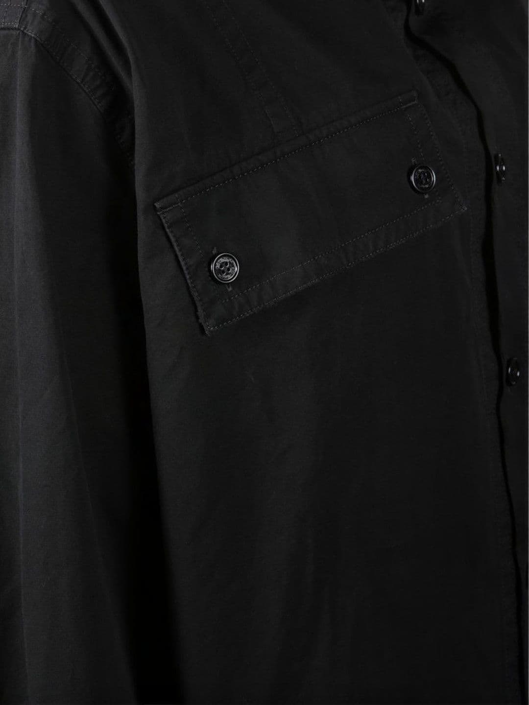 Off-White Black Pocket-detail Overshirt thumbnail 6