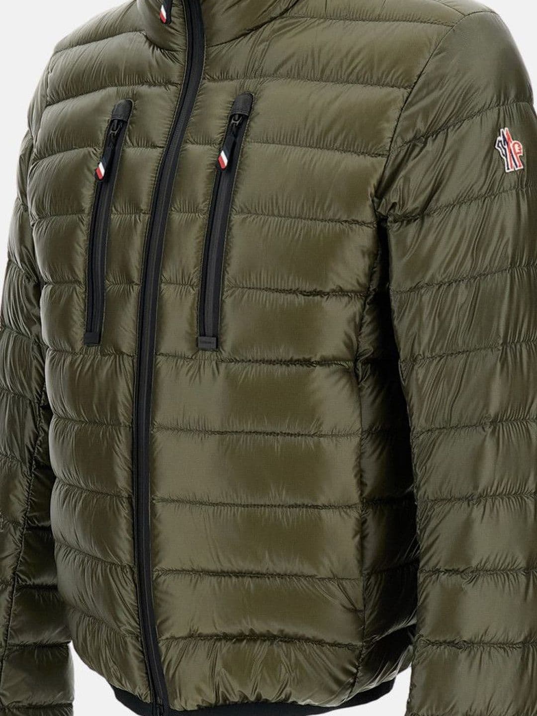 Moncler Olive Green Quilted Jacket thumbnail 2