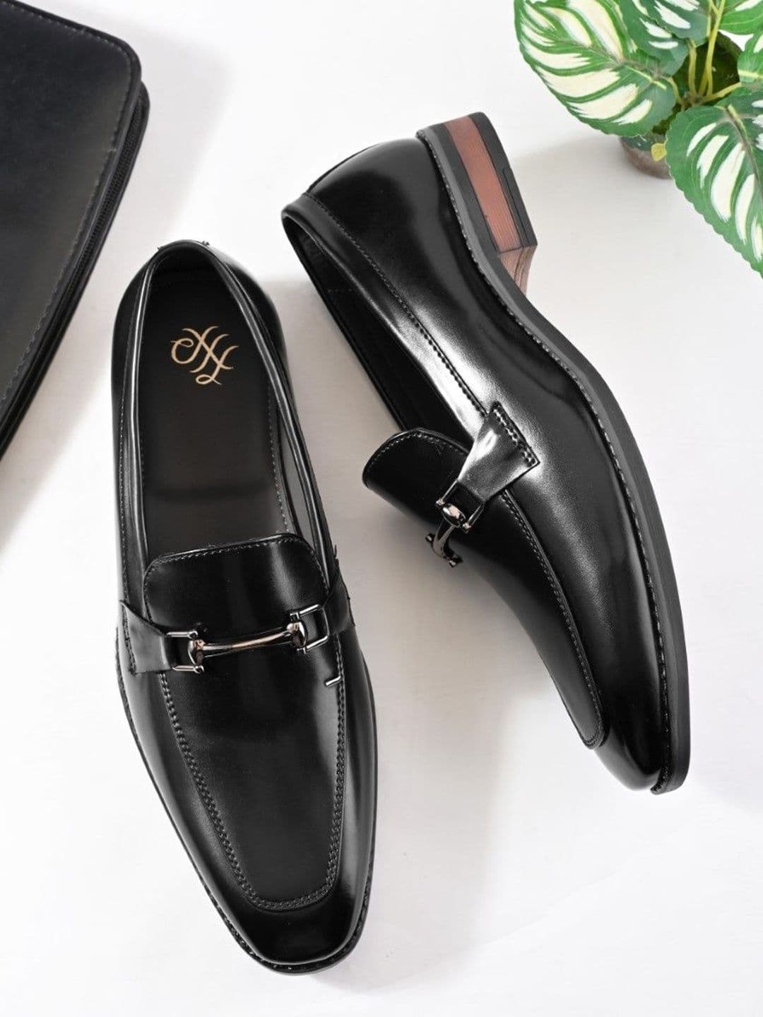House of Pataudi Men Synthetic Leather Formal Loafers - view 1