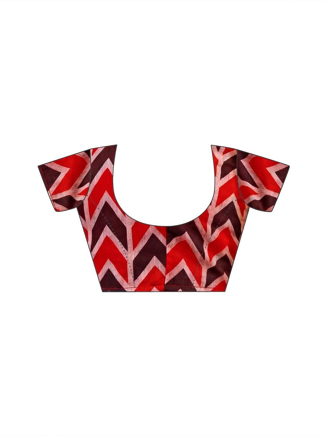 Sangria Printed Ready To Wear Sarees Blouse Piece thumbnail 5