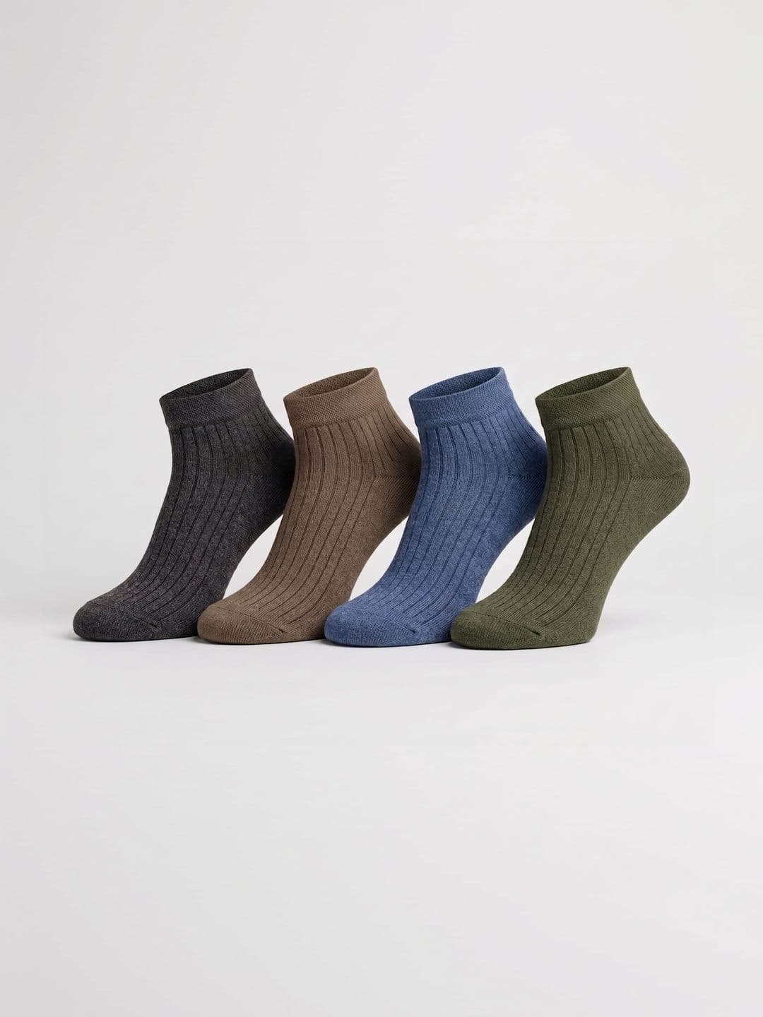 SZN Unisex Pack of 4 Cotton Assorted Ankle Length Socks - view 1