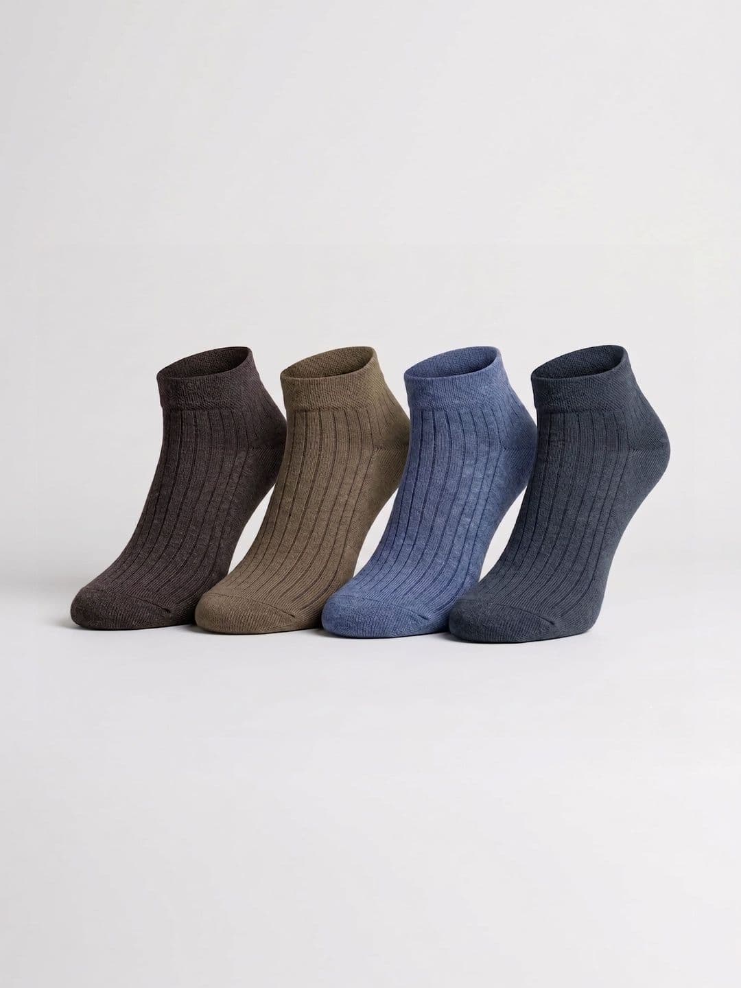 Moda Rapido Men Pack of 4 Cotton Assorted Patterned Ankle Length Socks - view 1