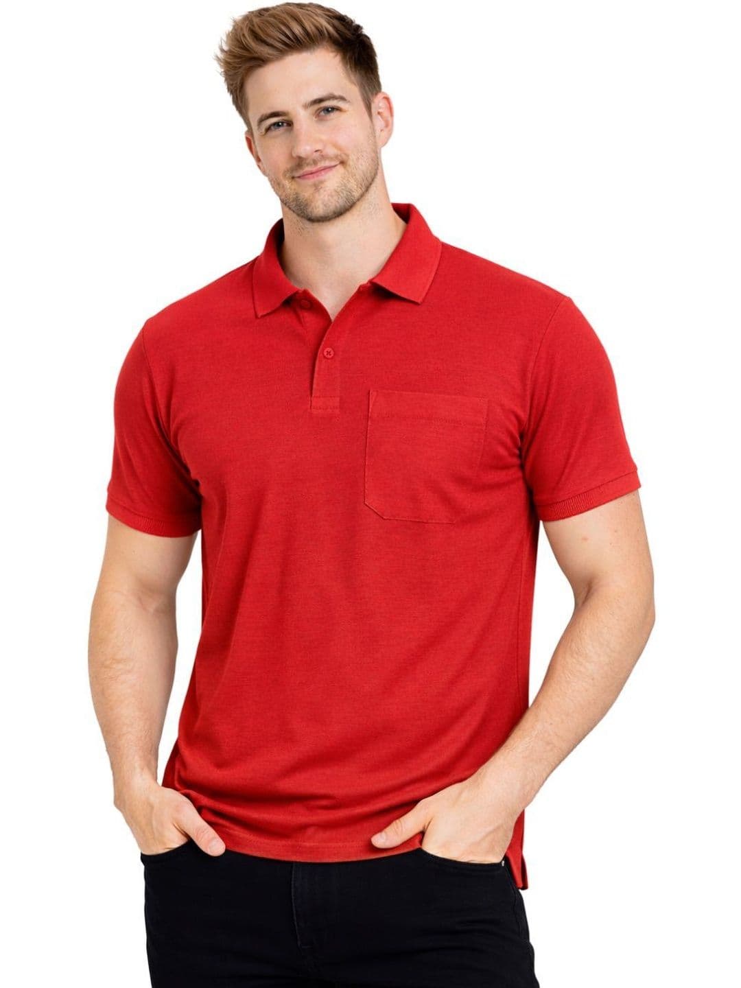 SMAN Men 2 Polo Collar Pockets T-shirt thumbnail 2