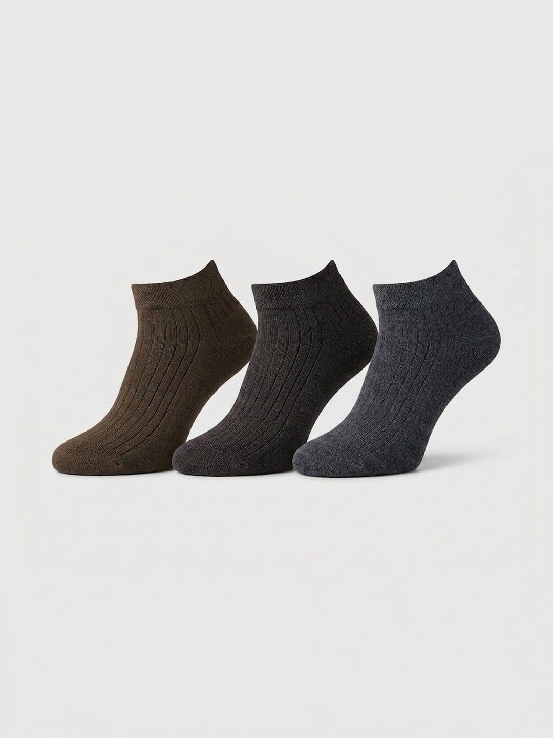 SZN Unisex Pack of 3 Cotton Assorted Ankle Length Socks - view 1