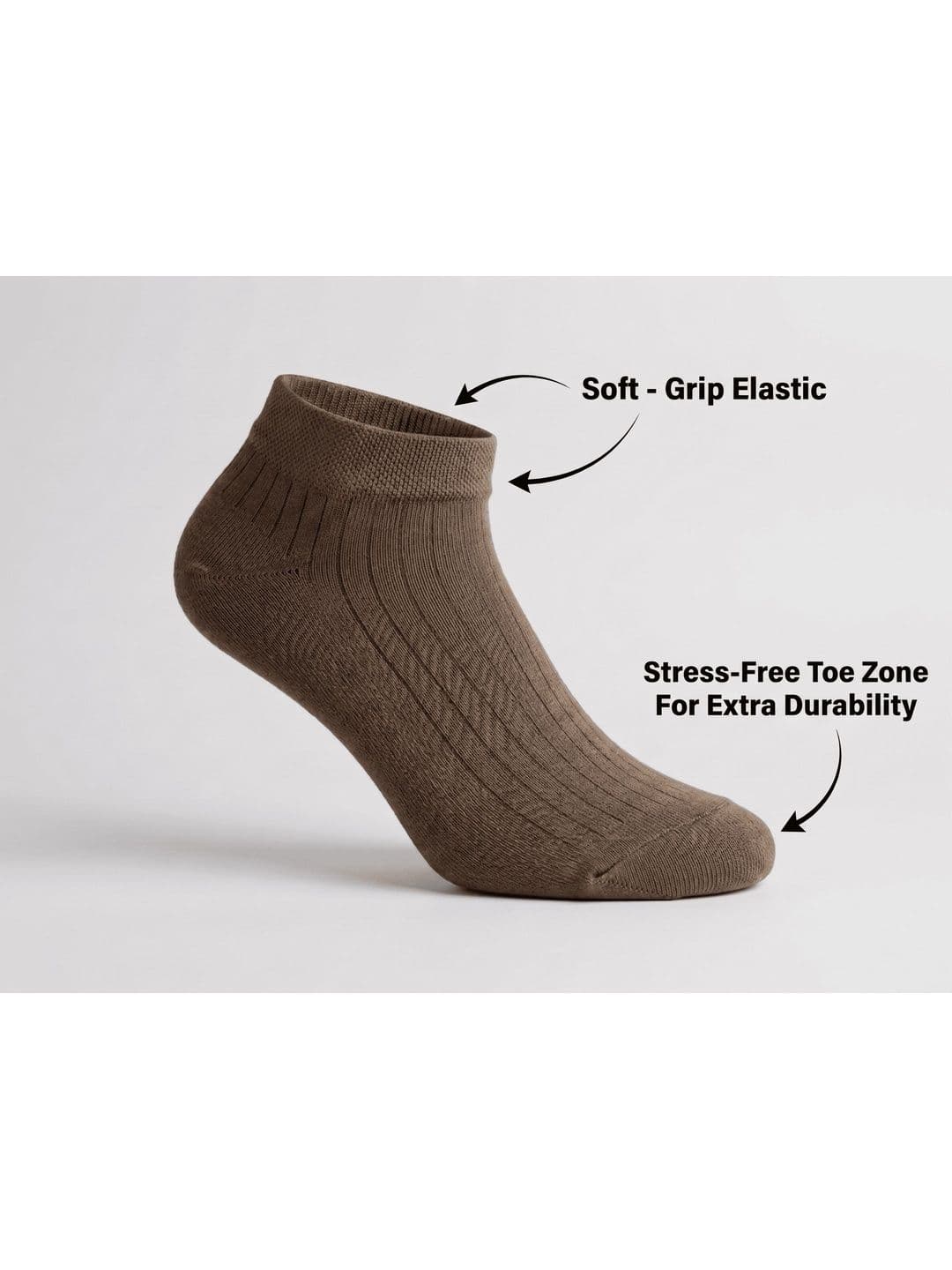 SZN Unisex Pack of 2 Cotton Patterned Ankle Length Socks thumbnail 4