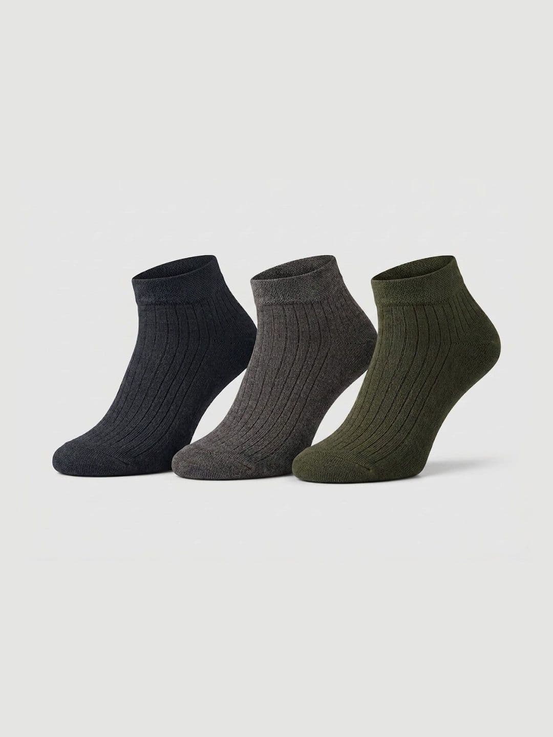 SZN Unisex Pack of 3 Cotton Assorted Ankle Length Socks - view 1