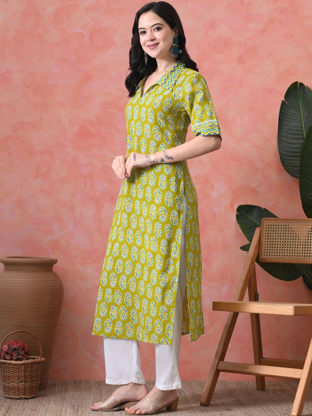 JEMCY Women Ethnic Motifs Printed Kurta thumbnail 6