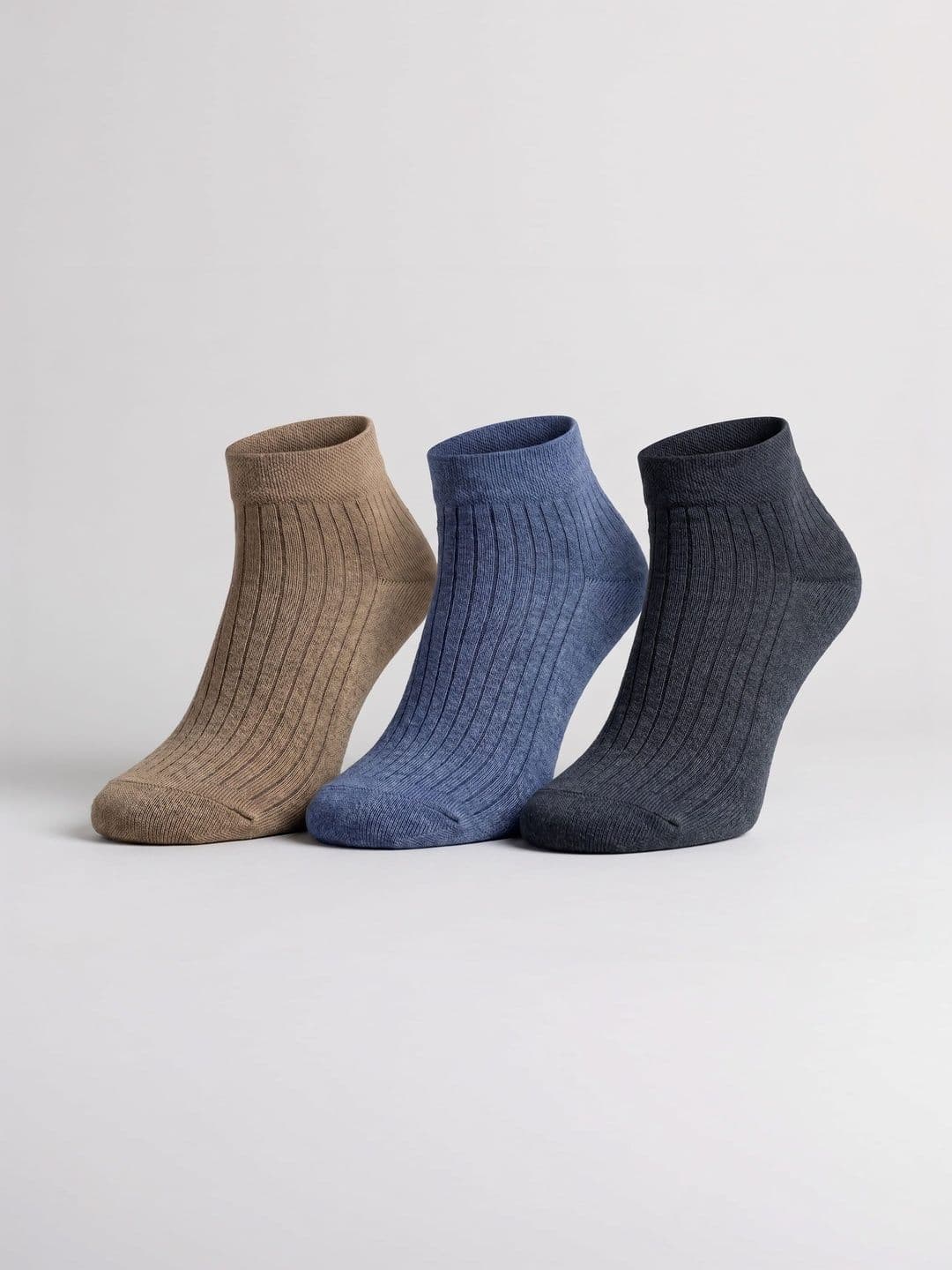 Moda Rapido Men Pack of 3 Cotton Assorted Patterned Ankle Length Socks - view 1