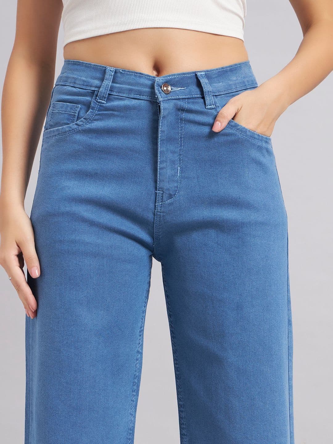 all about you Women Fredo Straight Fit Mid-Rise Stretchable Jeans thumbnail 3