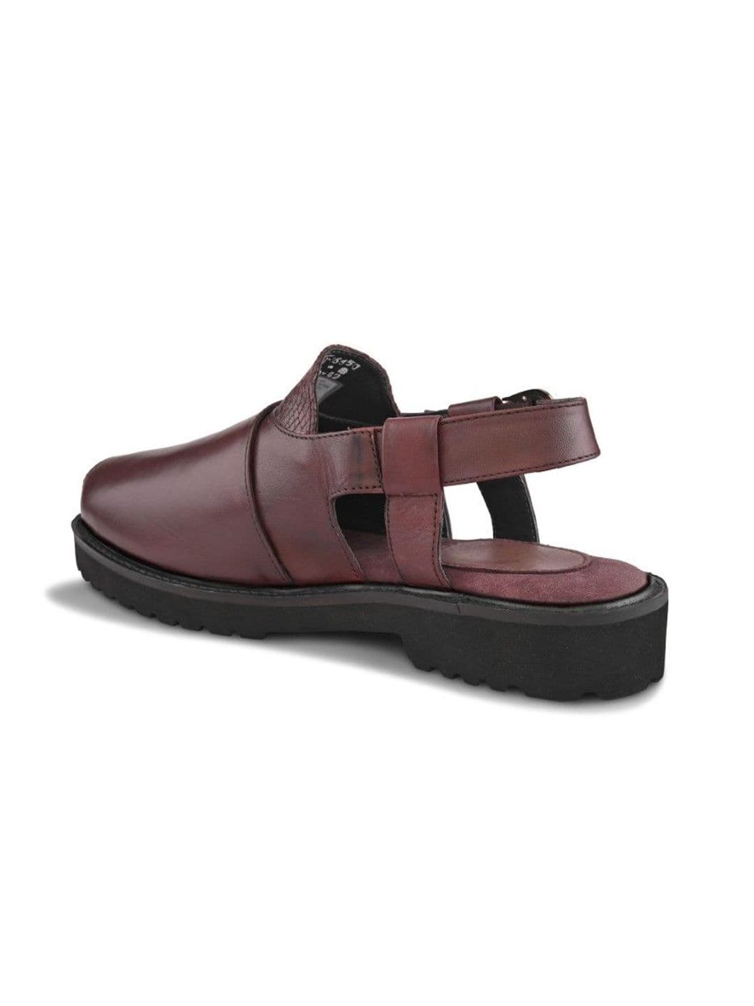 House of Pataudi Men Leather Buckle Shoe-Style Sandals thumbnail 4