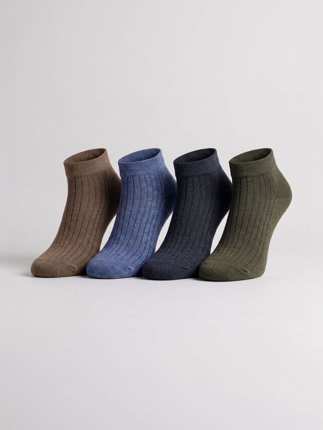 SZN Unisex Pack of 4 Cotton Assorted Patterned Ankle Length Socks - view 1