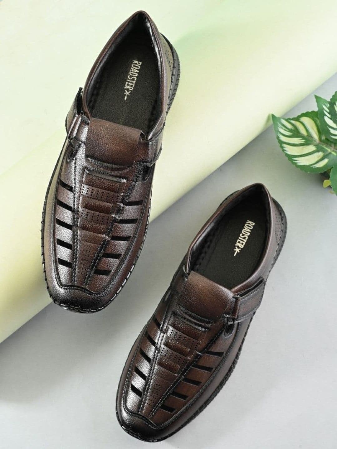 The Roadster Lifestyle Co Men Velcro Shoe-Style Sandals - view 1
