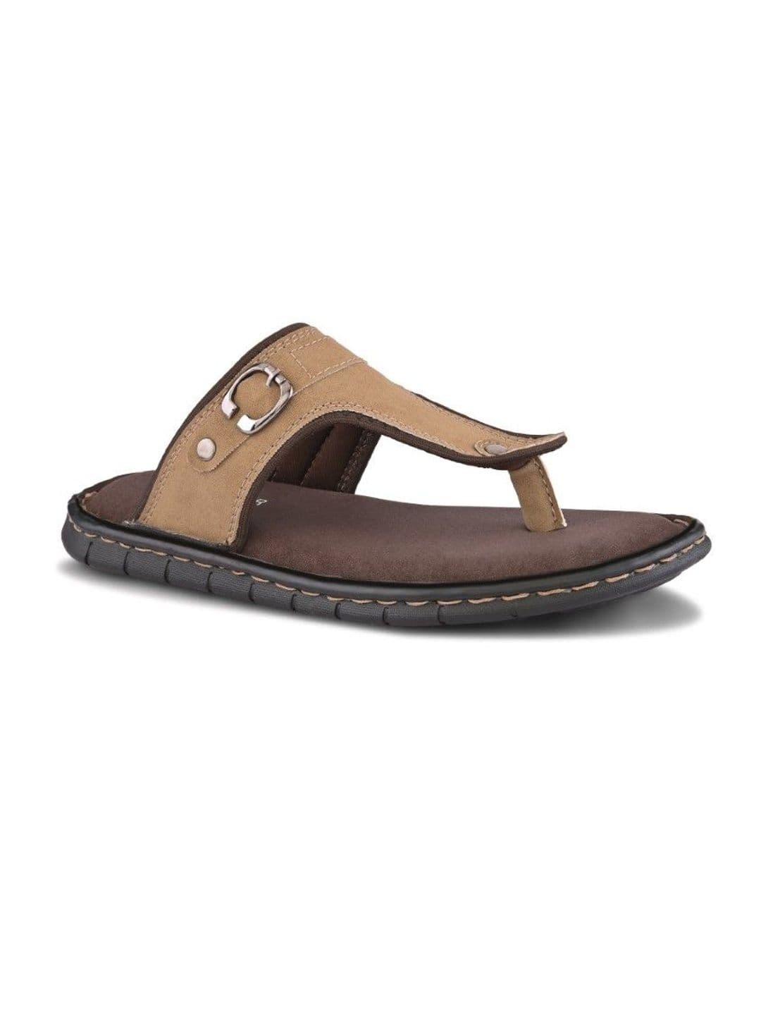 The Roadster Lifestyle Co Men T-Strap Slip-On Comfort Sandals thumbnail 2