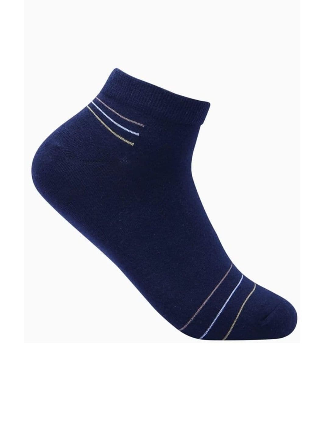 akeet trend Unisex Pack of 6 Cotton Assorted Striped Ankle Length Socks thumbnail 3