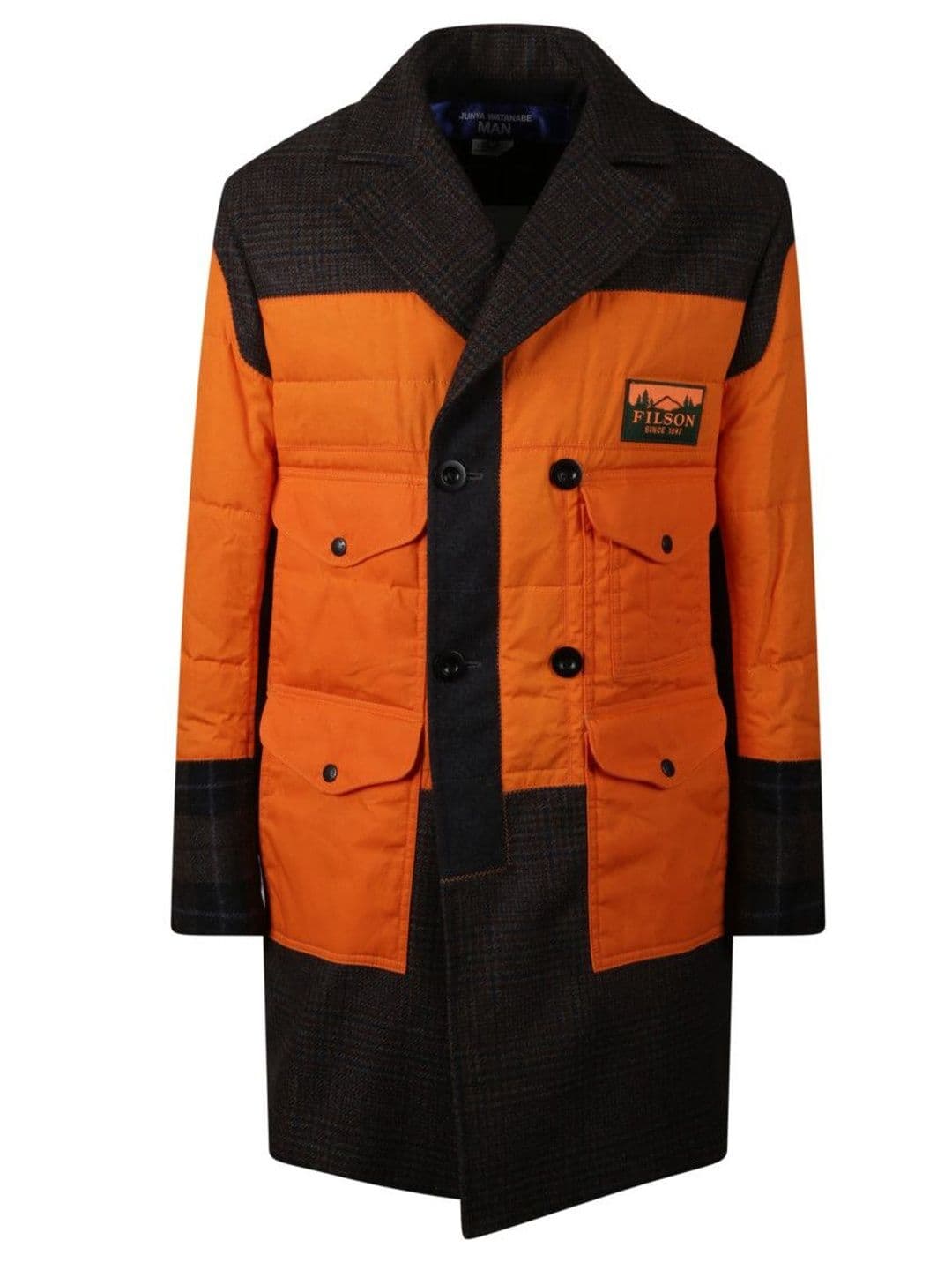 Junya Watanabe Orange Patchwork Jacket - view 1