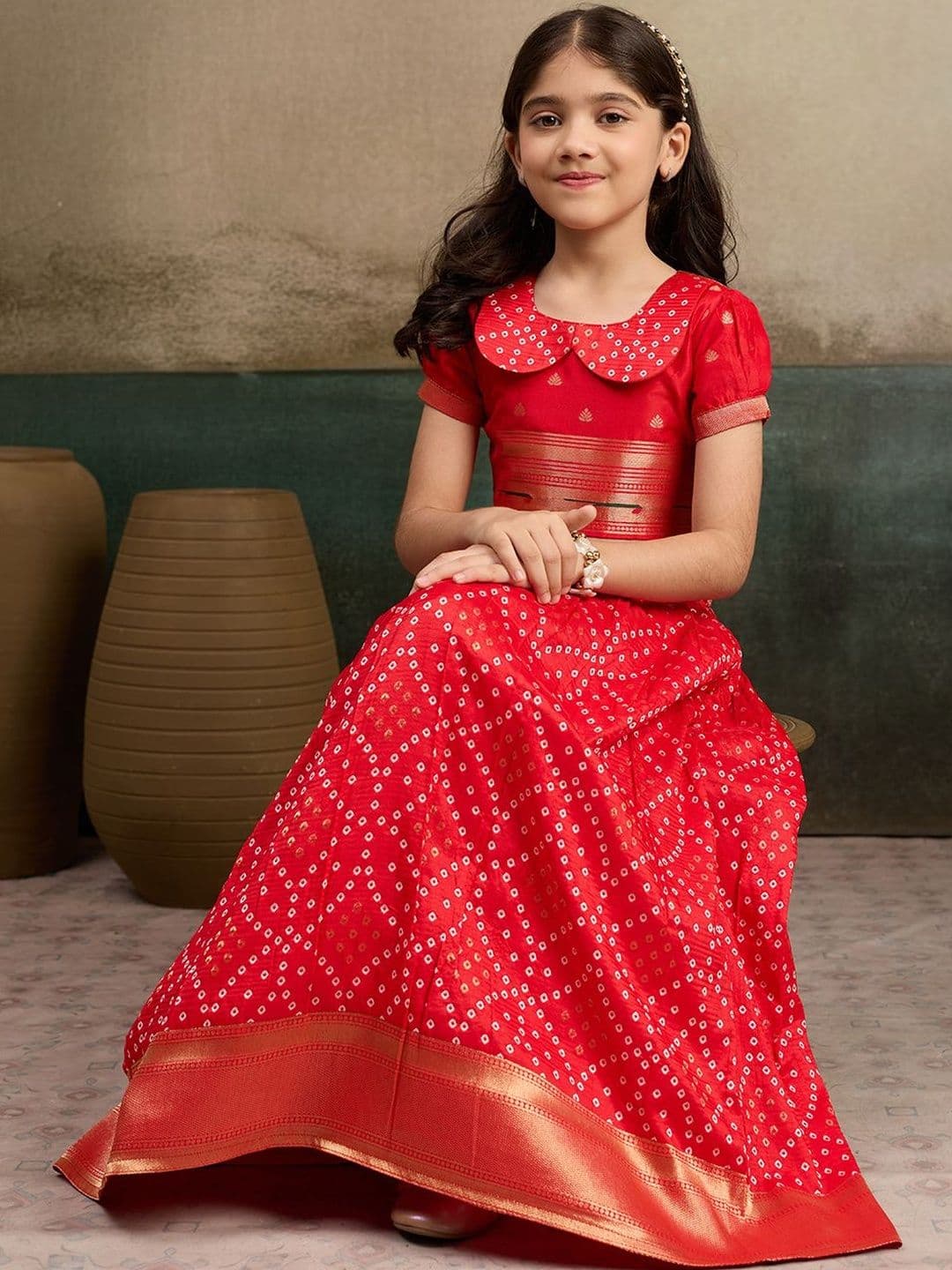 KALINI Girls Embellished Ready to Wear Lehenga & Choli - view 1