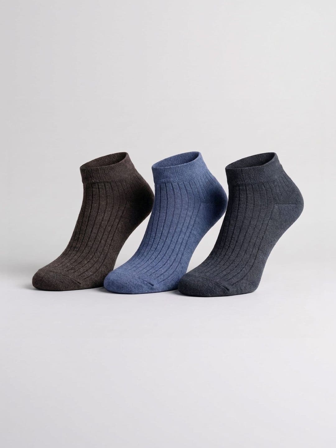 Moda Rapido Men Pack of 3 Cotton Assorted Patterned Ankle Length Socks - view 1